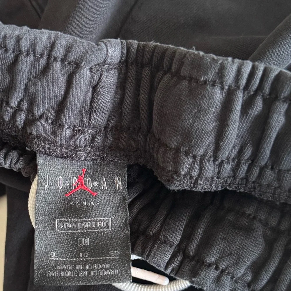 Jordan Mens Jumpman Classics Fleece Pants Size XL Black Jogger Patch